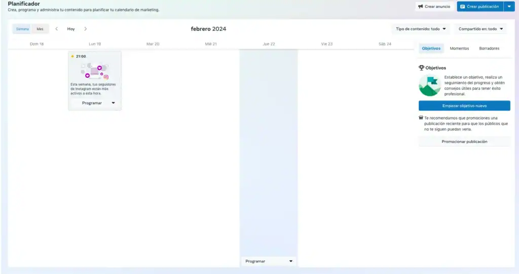 Herramienta de Gestión de Redes Sociales - Meta Business