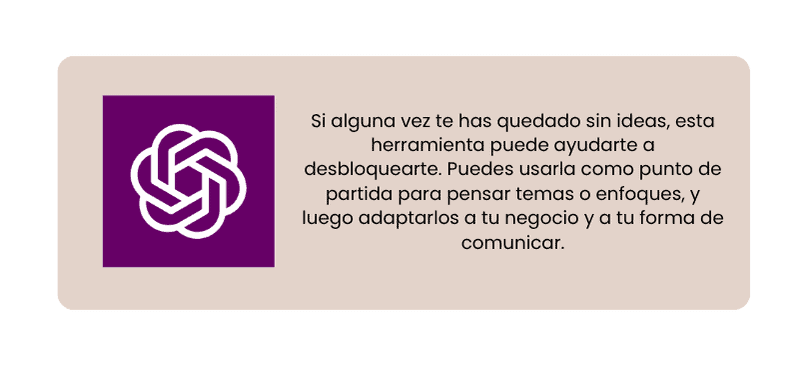 Herramienta para crear contenido en redes sociales - ChatGPT